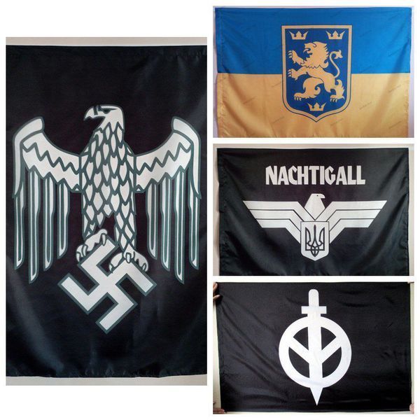 Прапори Третього Рейху, НСДАП, СС, Вермахту, Український Рейх, Сонце Донбасу  0015 фото